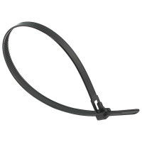 Kabelbinder Schwarz UV-stabil wiederverwendbar schwarz 160x4,8mm