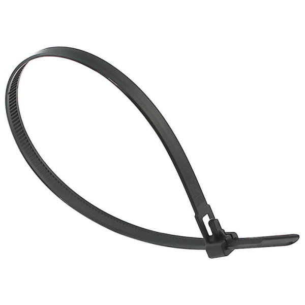 Kabelbinder Schwarz UV-stabil wiederverwendbar schwarz 200x4,8mm